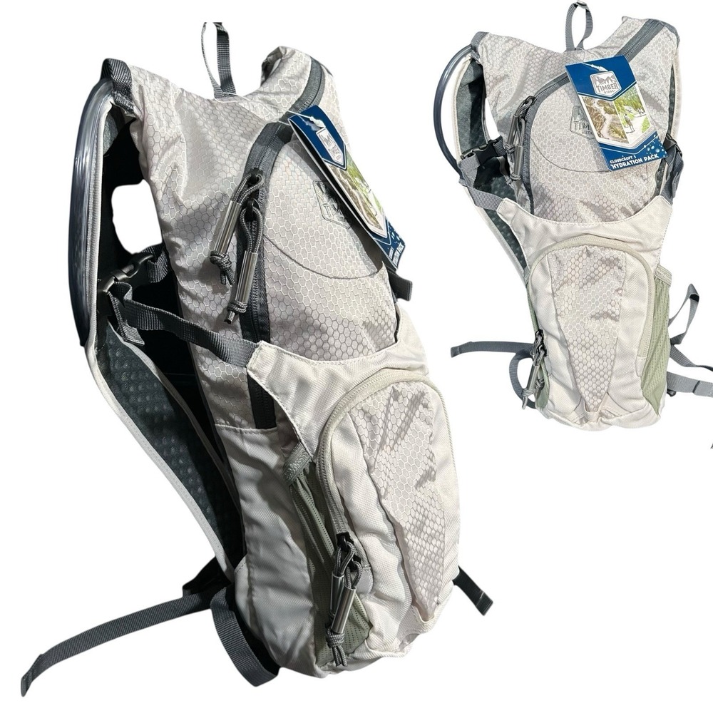 Timber Ridge Cloudcroft 3L Hydration Pack Backpack Gray Olive 67oz Reservoir